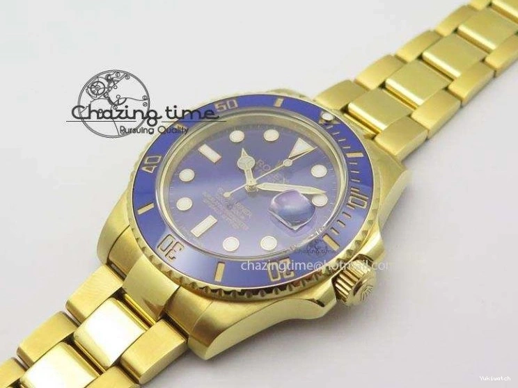 Blue Best ETA2836 BP Submariner Gold Dial Swiss Full Edition 0410